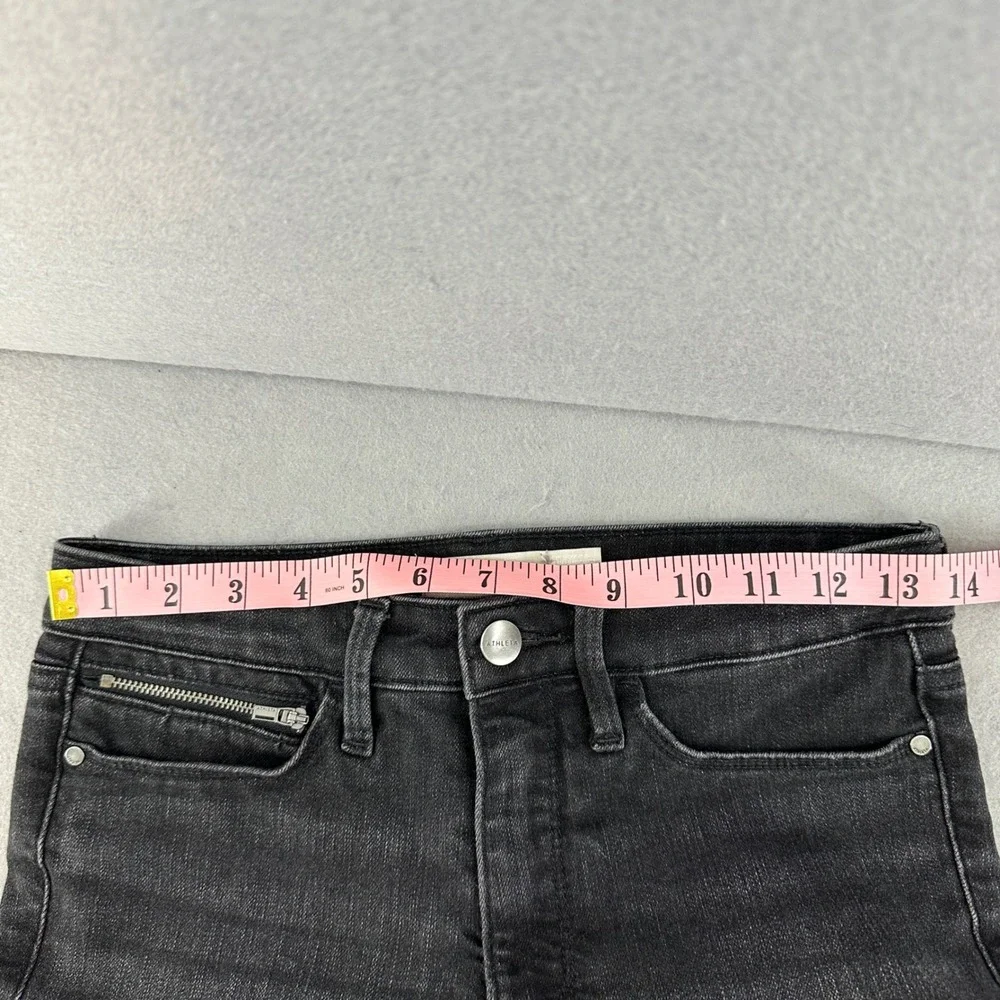 Athleta Sculpt Skinny Jean Black Wash Zipper Ankle High‎ Rise Womens Size 2 - Picture 10 of 10
